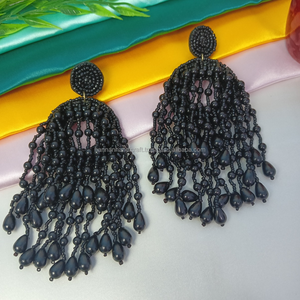 Pendientes de Resina Pintados a Mano Ecológicos de Primera Calidad, Superficie Lisa y Brillante, Estilo Boho, Colores Personalizados, Hechos a Mano, Económicos - Product Image 2