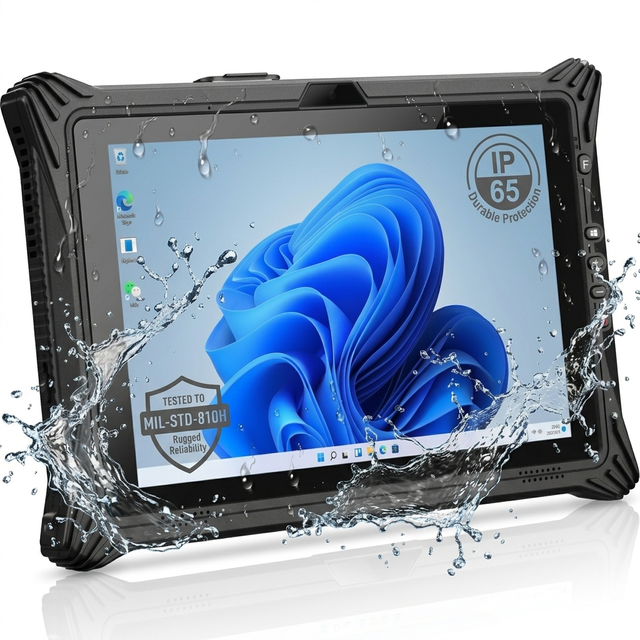 ODM/OEM 10.1 Inch Windows 11 Rugged Tablet 700nits 4G/WiFi 5/GPS/BT NFC Hot-Swappable Battery IP65 Waterproof Industrial PC New