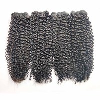 Cheveux brésiliens vierges Remy Tyagi Modèle 162, qualité supérieure, bouclés crépus, cuticules alignées, non traités, double trame, 8-40 pouces