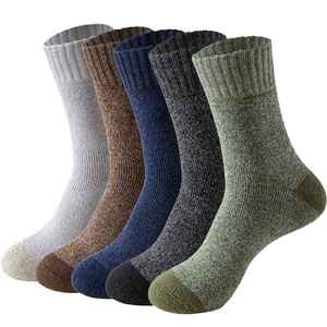 Wholesale Solid Color Thick Terry Stacked Scrunch <b>Socks</b> Cotton Ribbed <b>Socks</b> - Product Image 1