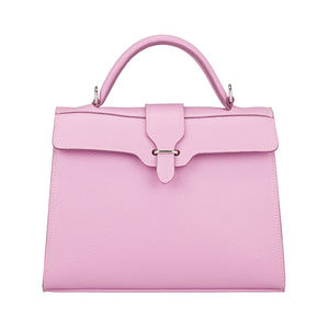 กระเป๋าถือผู้หญิงหนัง PU สีเบจทรงแข็งพร้อมหูหิ้วด้านบนและสายสะพายไหล่ ปิดด้วยตัวล็อค เหมาะสำหรับใช้ในชีวิตประจำวันและงานแต่งงาน - Product Image 2