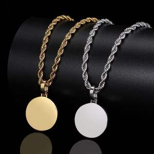 Collar con Colgante de Moissanita Plateada para Foto Personalizada, Cadena de Cuerda con Dije de Imagen, Regalo Unisex Chapado en Oro Estilo Hiphop - Product Image 4