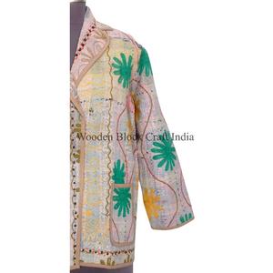 Veste Kantha tricotée ethnique été/hiver printemps, respirante, séchage rapide, écologique, vintage, décontractée pour les sorties - Product Image 6