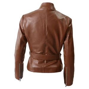 Chaquetas de Cuero para Motocicleta de Alta Calidad para Mujer, Precio al por Mayor, Ropa Casual, Chaqueta de Cuero para Mujer, Chaqueta de Cuero de Venta Caliente 2026 - Product Image 3