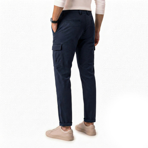 Modern Smart Casual Mens Cargo Pants Trouser <b>Slim</b> Fit Tapered Leg Multi Pocket Trousers Custom Logo High Quality Men's Pants - Product Image 5