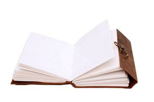 Classic Antique Genuine Leather <b>Journal</b> Notebook with Handmade Cotton Deckle Edge Paper Vintage <b>Writing</b> Diary Blank Leather - Product Image 4