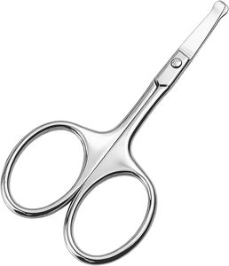 Tijeras de Precisión para Vello Nasal, Acero Inoxidable, Herramienta de Cuidado Facial Profesional, Tijeras de Recorte para Cuidado Personal - Product Image 2