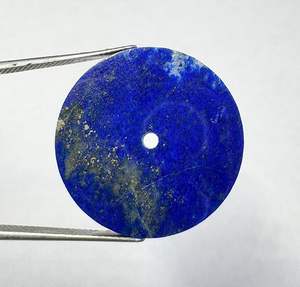 Cadran de montre unique en lapis-lazuli naturel avec pyrite, taille 24,50 mm, épaisseur 1,50 mm - Product Image 1
