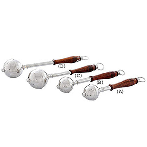 Aspersor de agua bendita pulido con mango de madera |   Aspergillum de Latón – DOUBLE VEE EXPORTS - Product Image 1
