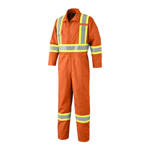 hi vis coverall high visibility utility coverall hi vis coverall reflective <b>construction</b> coverall hi vis workwear coverall - Product Image 1