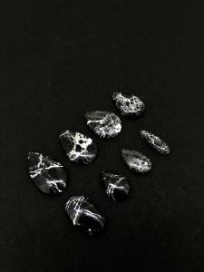 Piedra Preciosa de Búfalo Genuina de Primera Calidad, 100% Natural, Negra y Blanca, Cristal Curativo Suelto para Joyería, Venta al Por Mayor - Product Image 2