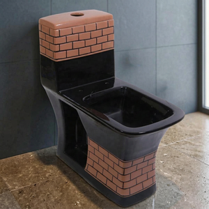 WC monobloc moderne en céramique à double chasse, articles sanitaires de luxe pour salle de bain, en promotion - Product Image 4