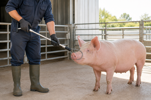 Atrapador de cerdos de 69 cm con agarre y bloqueo, trampa autoblocante CSNP para cerdos, herramienta de sujeción de cerdos para uso veterinario en granjas - Product Image 3