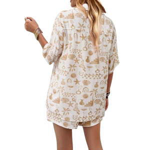 Women Elegant Printed Playsuit Jumpsuit Set Casual Wear - Product Image 4