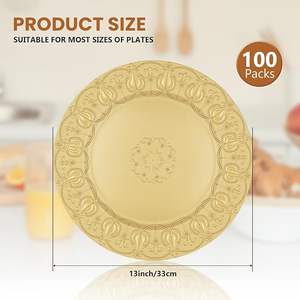 Assiette de Présentation Luxe Effet Diamant – Base Décorative Élégante pour Réceptions de Mariage et Banquets - Product Image 2