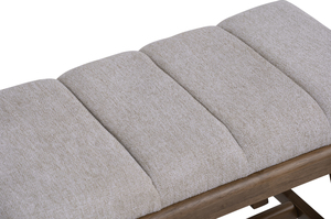 Banco Rústico Moderno de Madera Maciza para 2 Personas con Asiento Acolchado Tapizado para Dormitorio, Comedor y Cocina - Product Image 4
