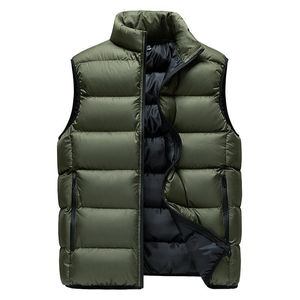 Gilet matelassé léger coupe-vent chaud pour homme, veste sans manches pour la randonnée en extérieur, logo personnalisé OEM, vente en gros, fournisseur direct d'usine - Product Image 5