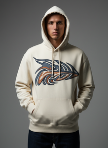 Sweat à capuche unisexe en molleton de coton épais 380 g/m², personnalisable avec votre propre logo, de haute qualité, écologique et respirant, idéal pour l'automne - Product Image 5