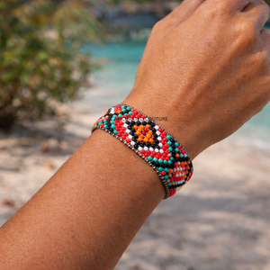 Nouveaux bracelets manchette perlés faits main, design bohème personnalisé, cadeau pour femme, bandes ajustables, AP Curated Couture - Product Image 5