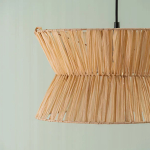 โคมไฟห้อยเชือกลายทางเวอร์นอน ราฟเฟีย เชือกถักมือ - Product Image 5