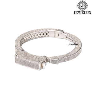Bague de luxe unisexe en argent 925 plaqué or Jewelux de qualité supérieure, avec perle d'eau douce taille rose brillante, pour fiançailles et anniversaire, certifiée IGI - Product Image 1