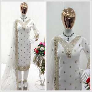 Haut de soirée pour femmes de créateur-Plazzo avec Dupatta Set Elegant Fashionable Outfit - Product Image 4