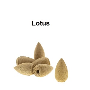 Conos de incienso de reflujo de bala de loto natural, suministro al por mayor de la mejor marca (blanco) - Product Image 1