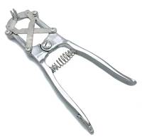 Applicateur de castration réglable en aluminium réutilisable, élastiseur à anneau bleu, outil vétérinaire manuel pour moutons, chèvres et bétail