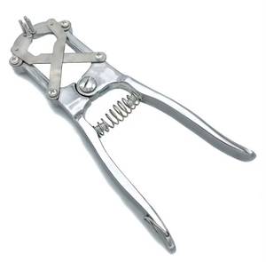 Applicateur de castration réglable en aluminium réutilisable, élastiseur à anneau bleu, outil vétérinaire manuel pour moutons, chèvres et bétail - Product Image 3