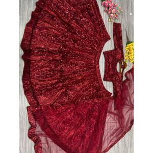 Vestido de Fiesta Lehenga Choli de Moda con Hermoso Bordado y Cintura Natural, Perfecto para Fiestas - Product Image 4