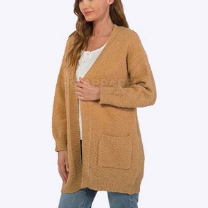 Cozy Winter <b>Women's</b> <b>Cardigan</b> High Quality Cotton/Wool Blend Breathable Eco-Friendly Fabric Anti-Wrinkle Durable Stitching Soft - Product Image 3