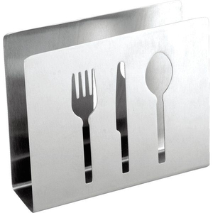 Porte-serviettes en fer noir pour table, avec design cuillère-fourchette-couteau, organiseur pour la décoration de table, porte-serviettes fait main - Product Image 4