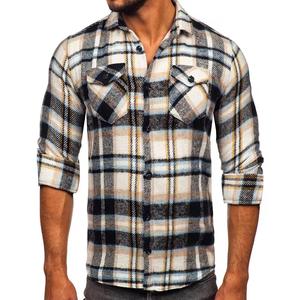 Custom Style Motorbike <b>Flannel</b> Shirt for Men High Quality Breathable Custom Printing - Product Image 6