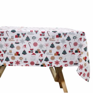 Christmas Printed Design <b>Table</b> Cloth 100% OEM With Customized Size And Logo <b>Table</b> Cloth at Affordable Price. - Product Image 2