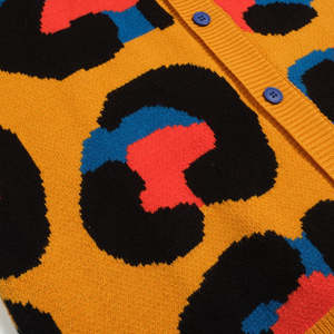 Cárdigan Gráfico Transpirable con Cuello en V para Hombre, Suéter de Punto Jacquard con Botones Delanteros, Prenda Exterior Moderna para Europa, Venta al Por Mayor - Product Image 5