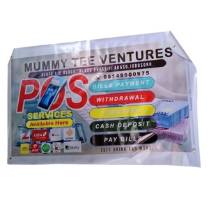 Banderas Kim Rectangulares de Poliéster con Asta de Aluminio, Impresión Digital, Bandera Promocional Resistente para Colgar, Modelo ATF01, Plástico - Product Image 2