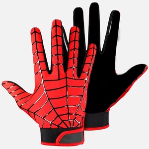 <b>Spider</b>-<b>Man</b> Full Finger Breathable Sports <b>Gloves</b> Red Black Non Slip Spandex Women All Seasons Customized Logo Pull on Closure - Product Image 2
