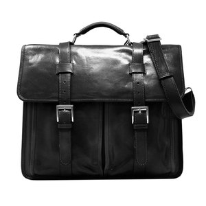 Sac pour ordinateur portable en cuir de haute qualité unisexe avec personnalisation 2026 – Vente en gros de sacs pour ordinateur portable 100 % cuir véritable - Product Image 1