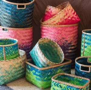Wholesale Vietnam Handmade <b>Baskets</b> from Natural <b>Bamboo</b> <b>Laundry</b> <b>Basket</b> for Clothes Storage and Organization - Product Image 3