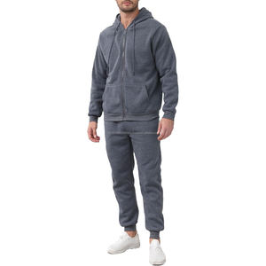 Lightweight 220GSM Polyester Tracksuit Men Summer Activewear Zip Jacket Joggers Quick Dry Sky Blue Black <b>Panel</b> Design - Product Image 1