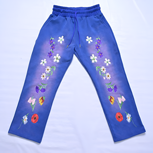 Men’s Premium Quality Cotton Fleece Printed Sweatpants Streetwear Joggers Elastic Waist <b>Drawstring</b> Comfortable Fit Trend Style - Product Image 1