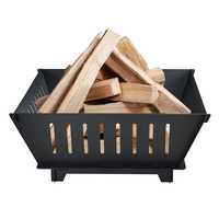 Brasero d'extérieur en métal avec écran anti-étincelles, foyer à bois pour patio, chauffage de jardin avec couvercle en maille