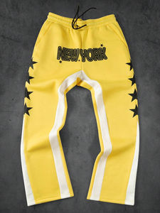 Pantalones Deportivos de Algodón para Mujer, con Logotipo Personalizado, Corte Holgado, Pierna Recta, para Otoño, Calidad Premium, Casuales - Product Image 6