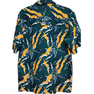 Meilleure qualité hommes coupe ajustée à manches courtes imprimé pour Polo 100% coton respirant teint en fil sergé décontracté pour l'automne mode pas cher - Product Image 2