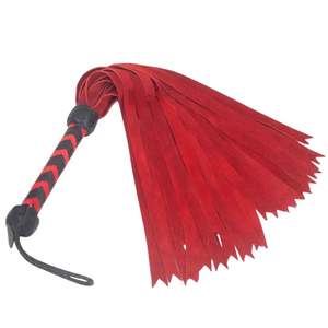 Flogger de Cuero Genuino con Cuerdas Multifilamento y Mango Reforzado con Nudos - Product Image 4