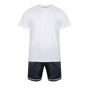 Ensemble de shorts streetwear personnalisés pour hommes en mélange de coton avec logo imprimé en relief – Fabricant en gros - Product Image 1