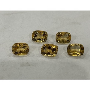 Natural Citrine Loupe Clean Calibrated Cushion Cut Gemstones For Jewellery Making Loose Gemstone - Product Image 1