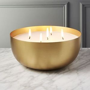 Recipientes decorativos de latón premium para velas, portavelas para centros de mesa de boda. - Product Image 3