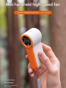 Ventilateur portable sans pales H02 2025, mini-turbine haute vitesse, sans balais, rechargeable par USB, pour usage extérieur, avec revêtement glacé, à suspendre au cou - Product Image 2