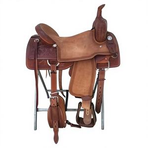 Selle d'équitation en cuir de buffle véritable avec arceau en bois, gravure personnalisée, qualité supérieure, selle anglaise pour équipement d'équitation - Product Image 1
